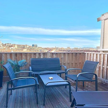 Honore - Rooftop Avec Vue - Appartement T3 Atypique Centre Ville Vieux Port Proche Opera Marseille Eksteriør bilde